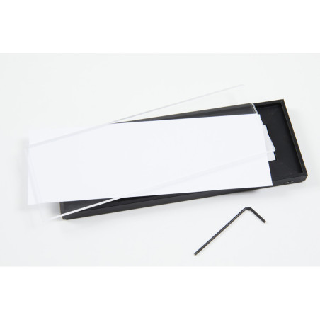 Plaque de porte anti-vandalisme gamme Pégase noire