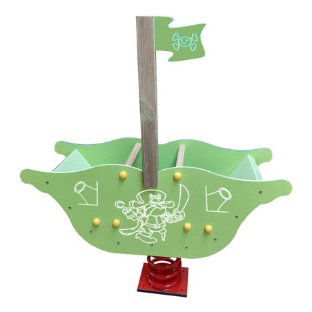 Jeu sur ressort bateau pirate