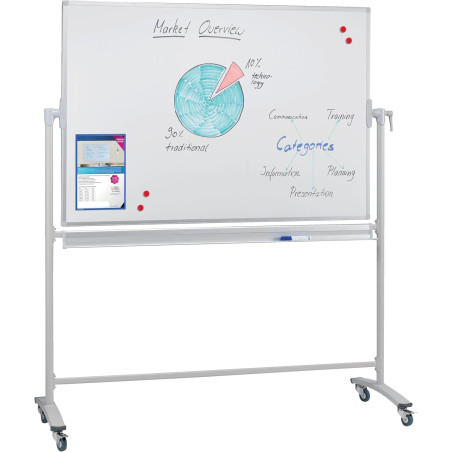 Tableau blanc mobile double face