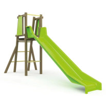 Toboggan vert hauteur 1300 mm