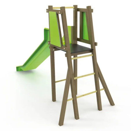 Toboggan vert hauteur 1300 mm