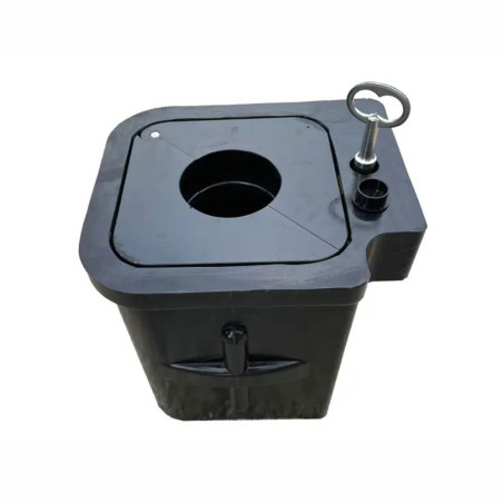 Fourreau verrouillable pour potelet à mémoire de forme