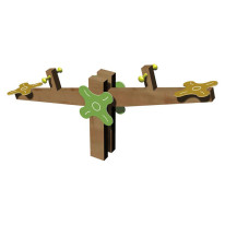 Jeu à bascule pour enfants en bois