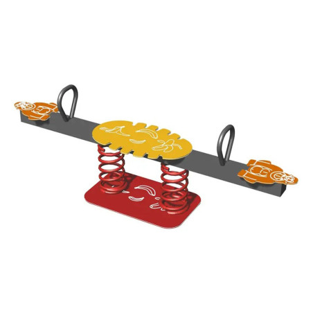 jeu à bascule pour enfant avec gorille orange