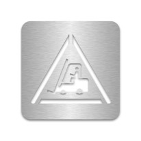 plaque aluminium sécurité chariot élévateur