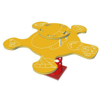 Jeu sur ressort orang-outan orange