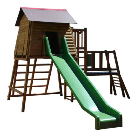 structure multi-activités en bois pour enfants