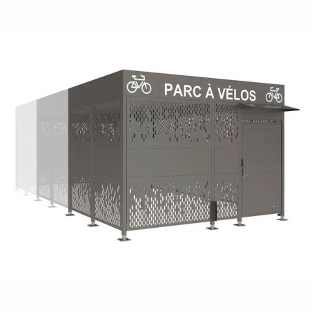 Casquette pour abri vélos sécurisé