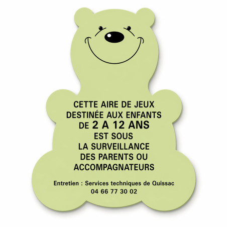 Panneau aire de jeux Animaux- Direct Signalétique
