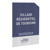 Panneau village résidentiel de tourisme
