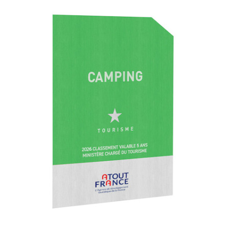 Panneau camping tourisme - 1 étoile