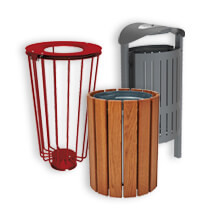 Poubelles de ville | Corbeilles urbaines et durables | Direct Signalétique
