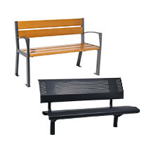 Banc public | Mobilier urbain robuste et esthétique | Direct Signalétique