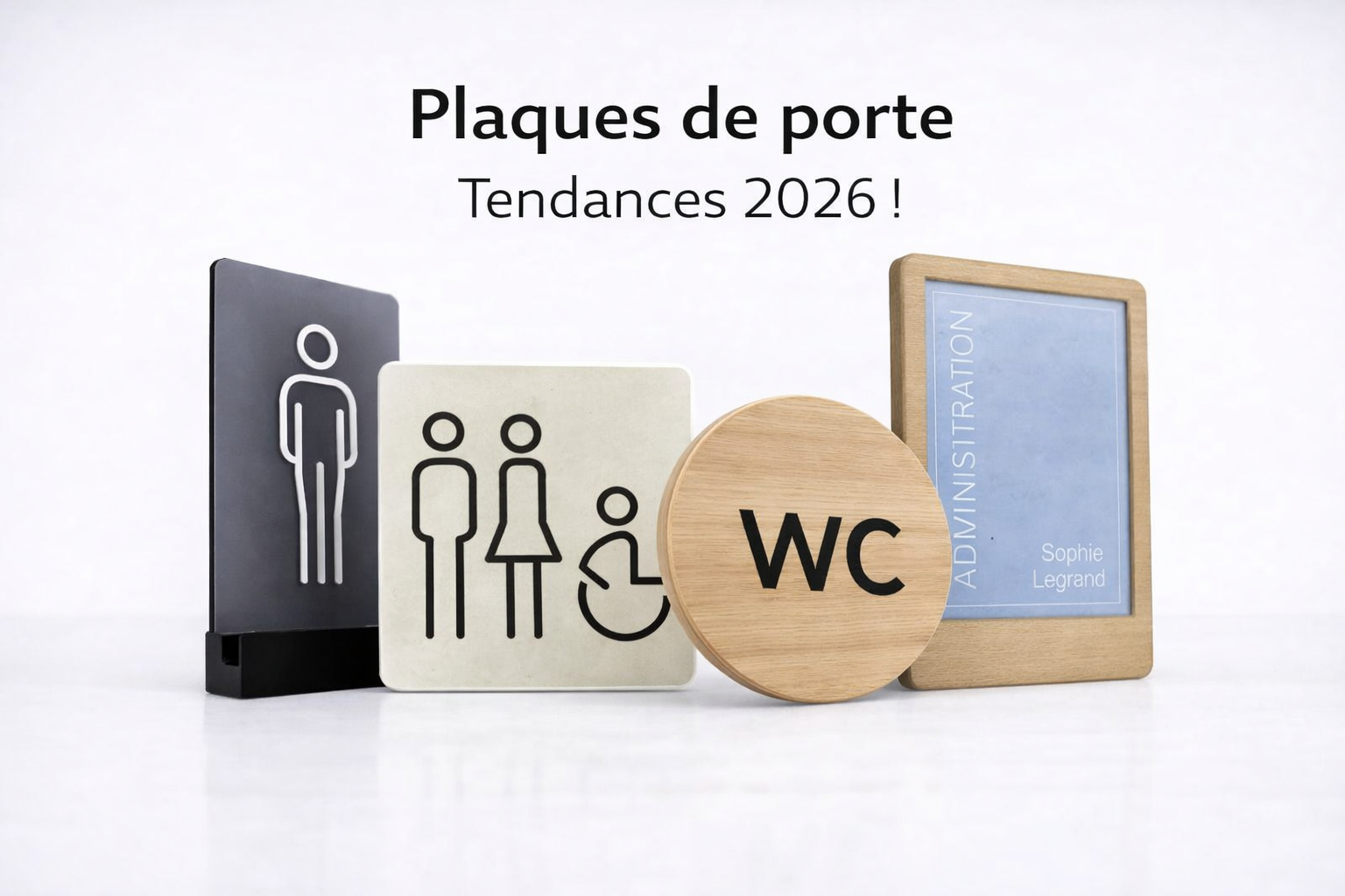 Plaques de porte plexiglas