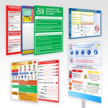Panneaux de sécurité lieu public