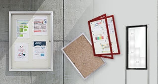Porte affiche vitrine 