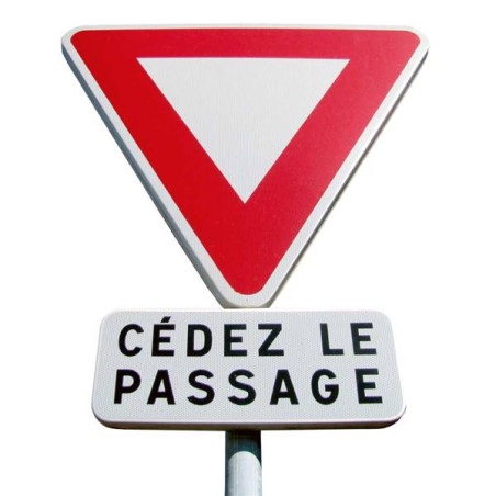 Panneaux Cédez le passage à l´intersection - AB3 + M9c