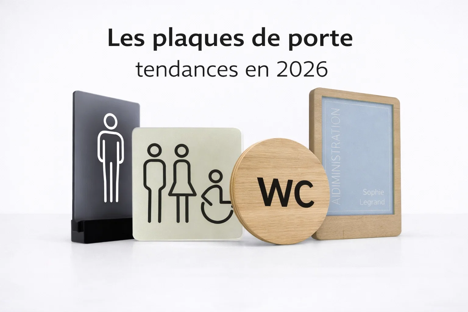 Plaques de porte plexiglas