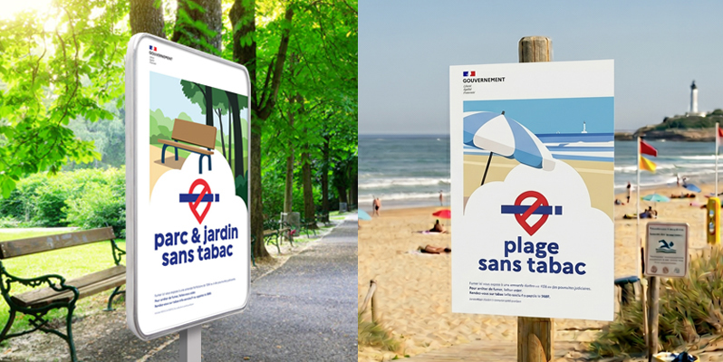 PANNEAUX OFFICIELS "ESPACE SANS TABAC"